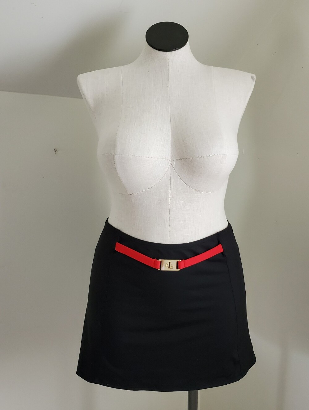 90s Vintage Lauren Ralph Lauren Black Swimsuit Skirt size L